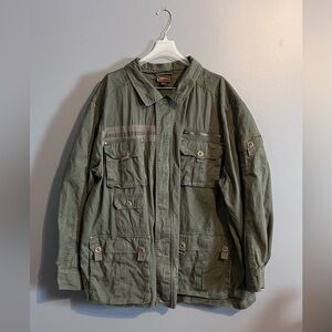 Boulder Creek by KingSize Men's Big & Tall 9 Pocket Twill Utility Jacket